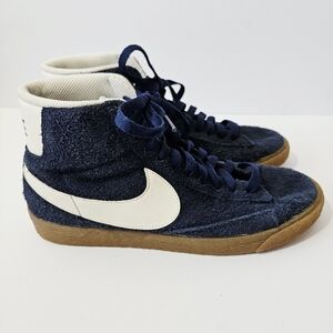 Nike Blazer Mid Suede Vintage Size 7.5 Blue Sneaker